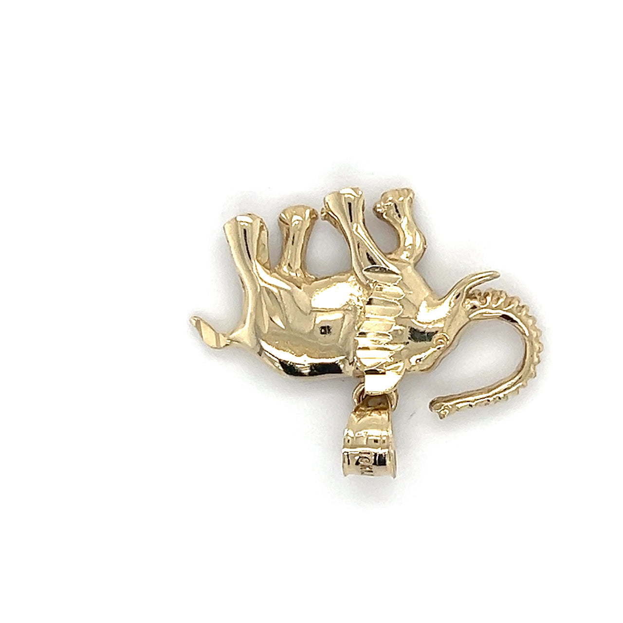 10K Yellow Gold Elephant Pendant; 1.6DWT; 2.5g