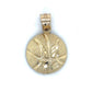 10K Yellow Gold Basketball Pendant; 1.5DWT; 2.4g
