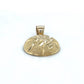 10K Yellow Gold Basketball Pendant; 1.5DWT; 2.4g