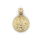 10K Yellow Gold Basketball Pendant; 1.5DWT; 2.4g