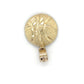10K Yellow Gold Basketball Pendant; 1.5DWT; 2.4g