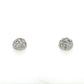 14K White Gold Diamond Stud Earrings; 0.25CTW; 2.5g