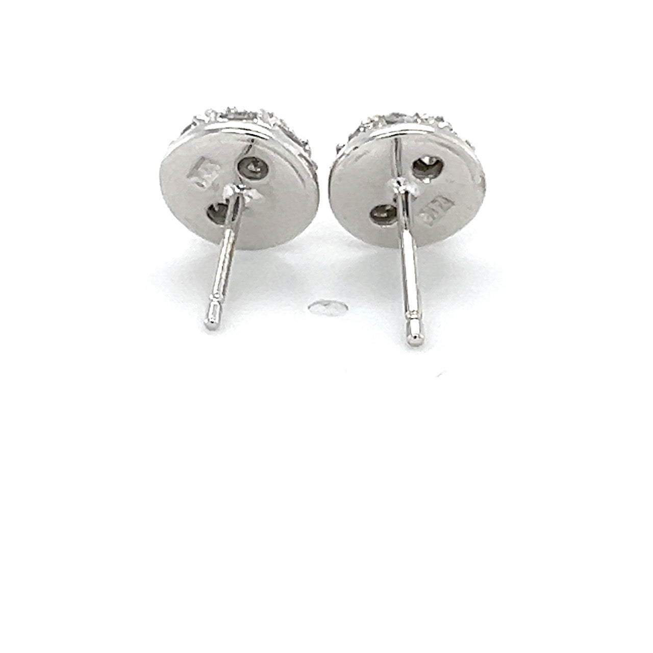 14K White Gold Diamond Stud Earrings; 0.25CTW; 2.5g