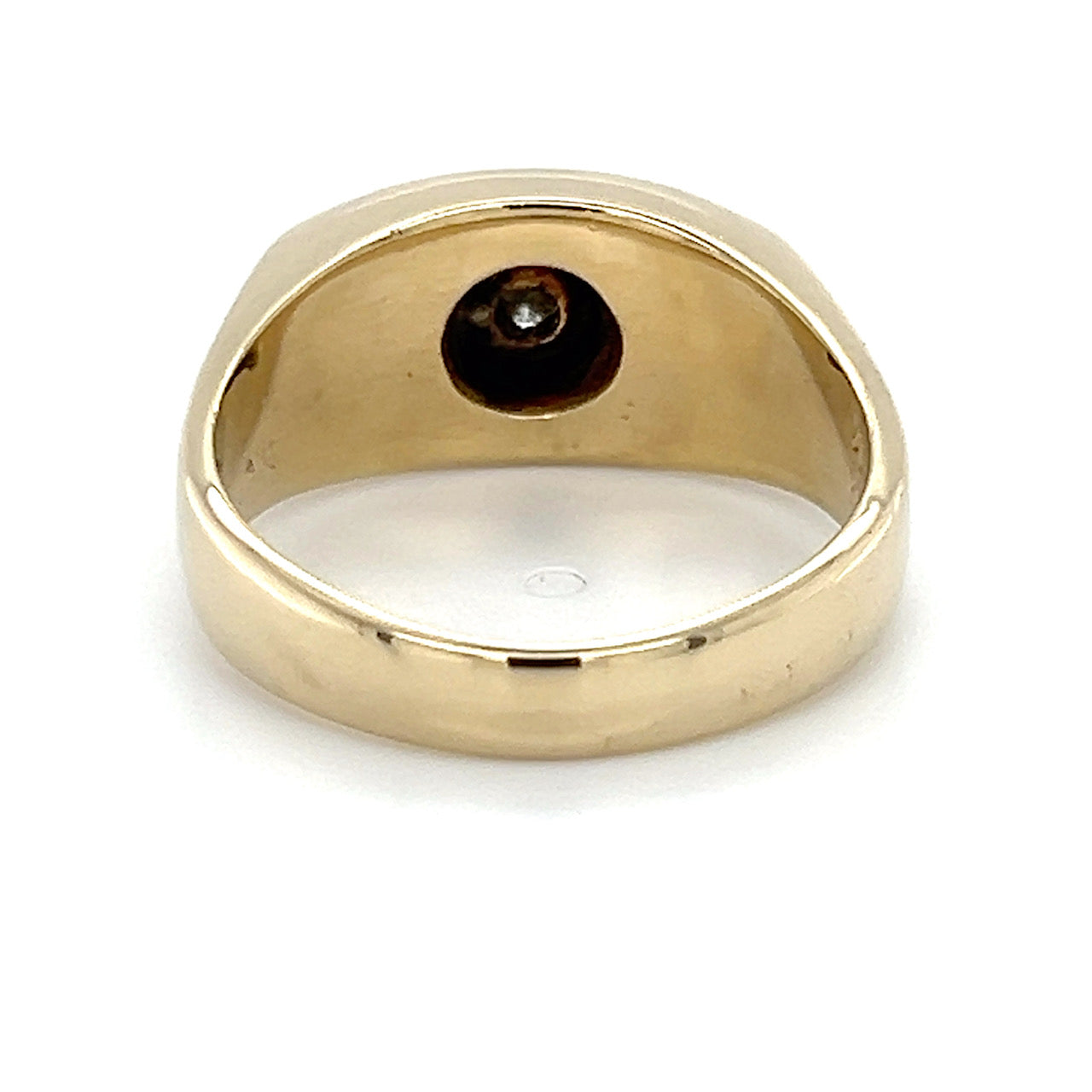 14k Yellow Gold Diamond Unisex Fashion Ring; 0.15CTW; 8.7g; Size 10