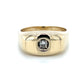 14k Yellow Gold Diamond Unisex Fashion Ring; 0.15CTW; 8.7g; Size 10