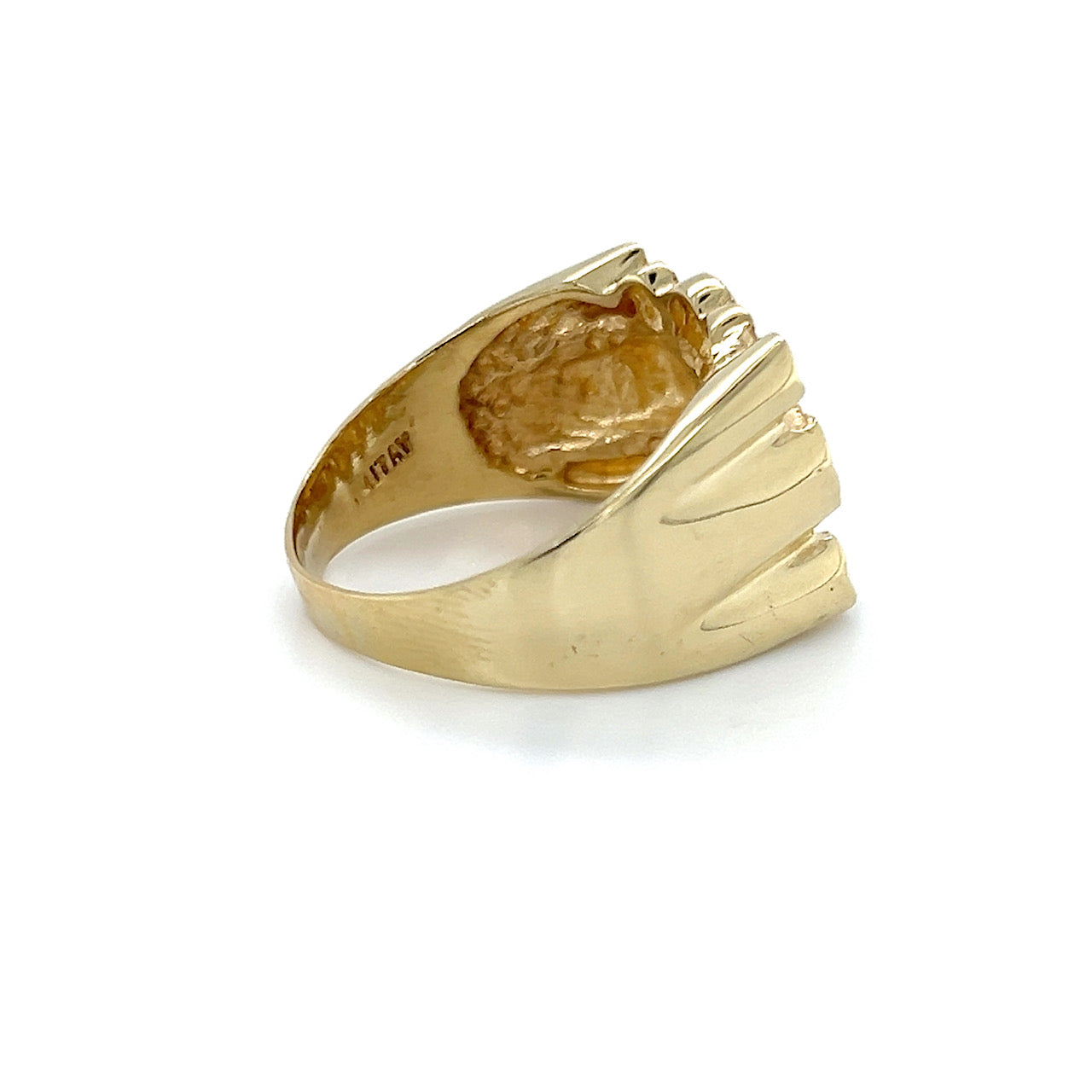 10K Yellow Gold Gentleman's Ring; 8.5g; Size 13