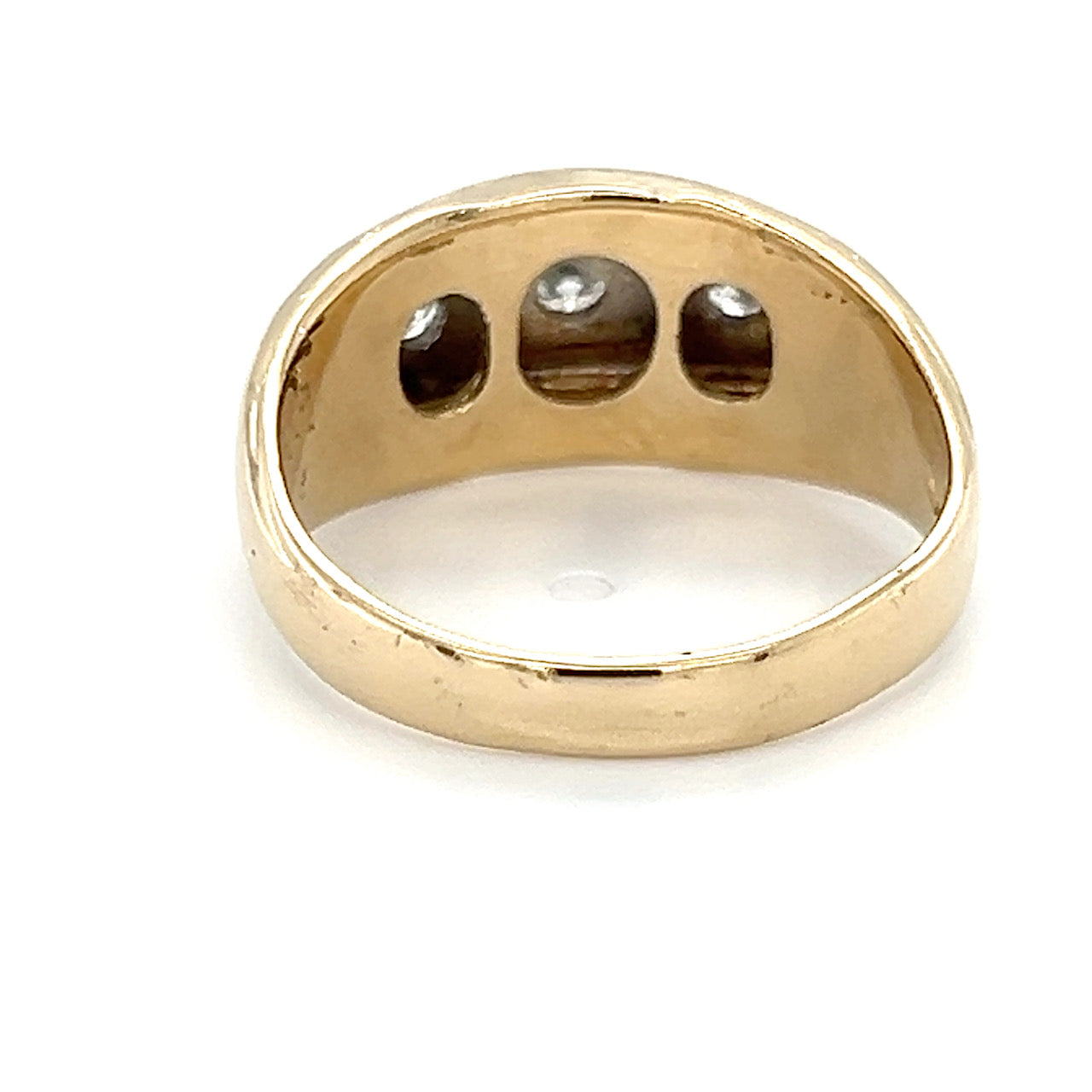 14K Two-Tone Gold Diamond Gentleman's Ring; 0.38CTW; 7.6g; Size 10