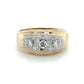 14K Two-Tone Gold Diamond Gentleman's Ring; 0.38CTW; 7.6g; Size 10