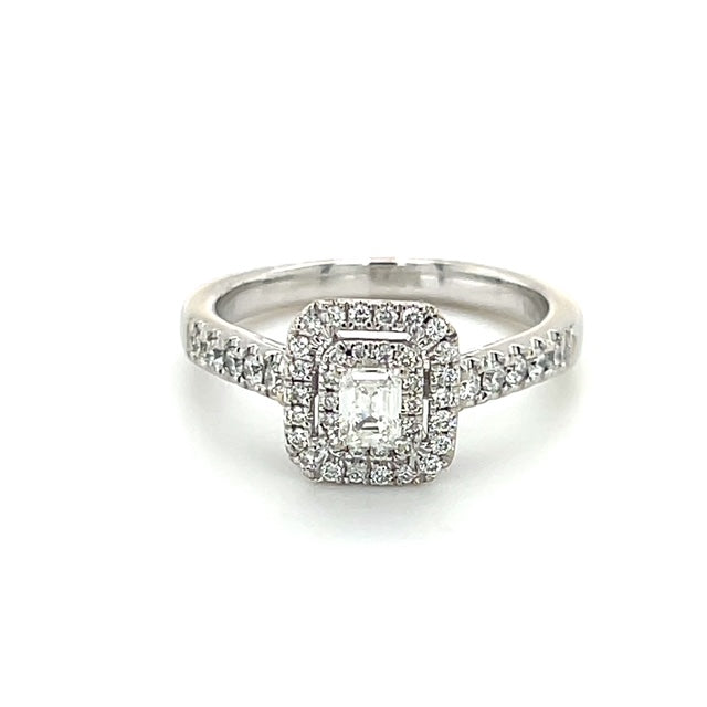 14K White Gold Diamond Lady's Ring; 0.50CTW; 4g; Size 6.5