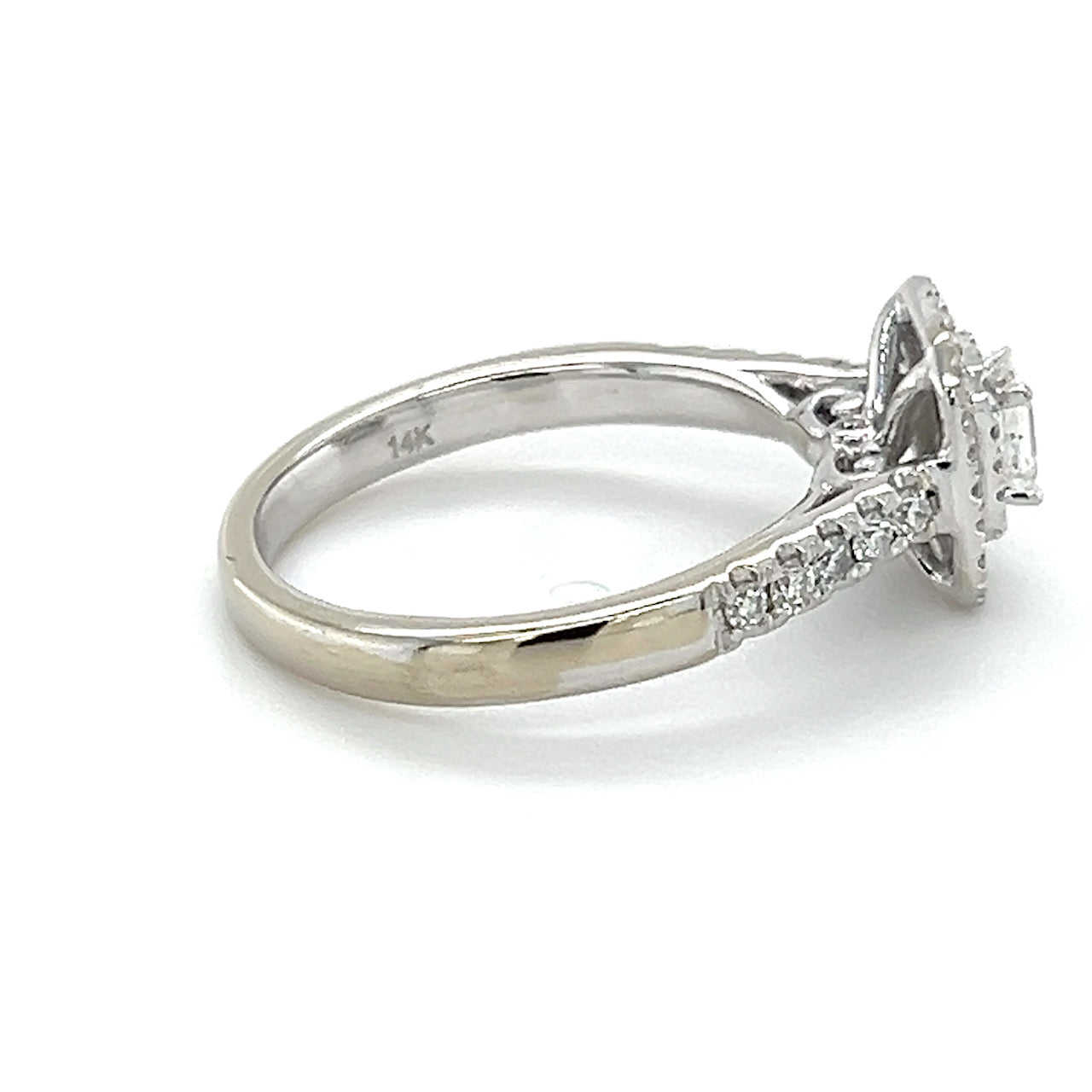 14K White Gold Diamond Lady's Ring; 0.50CTW; 4g; Size 6.5