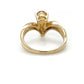 14K Yellow Gold Citrine & Diamond Accent Lady's Ring; 2.4DWT; Size 7