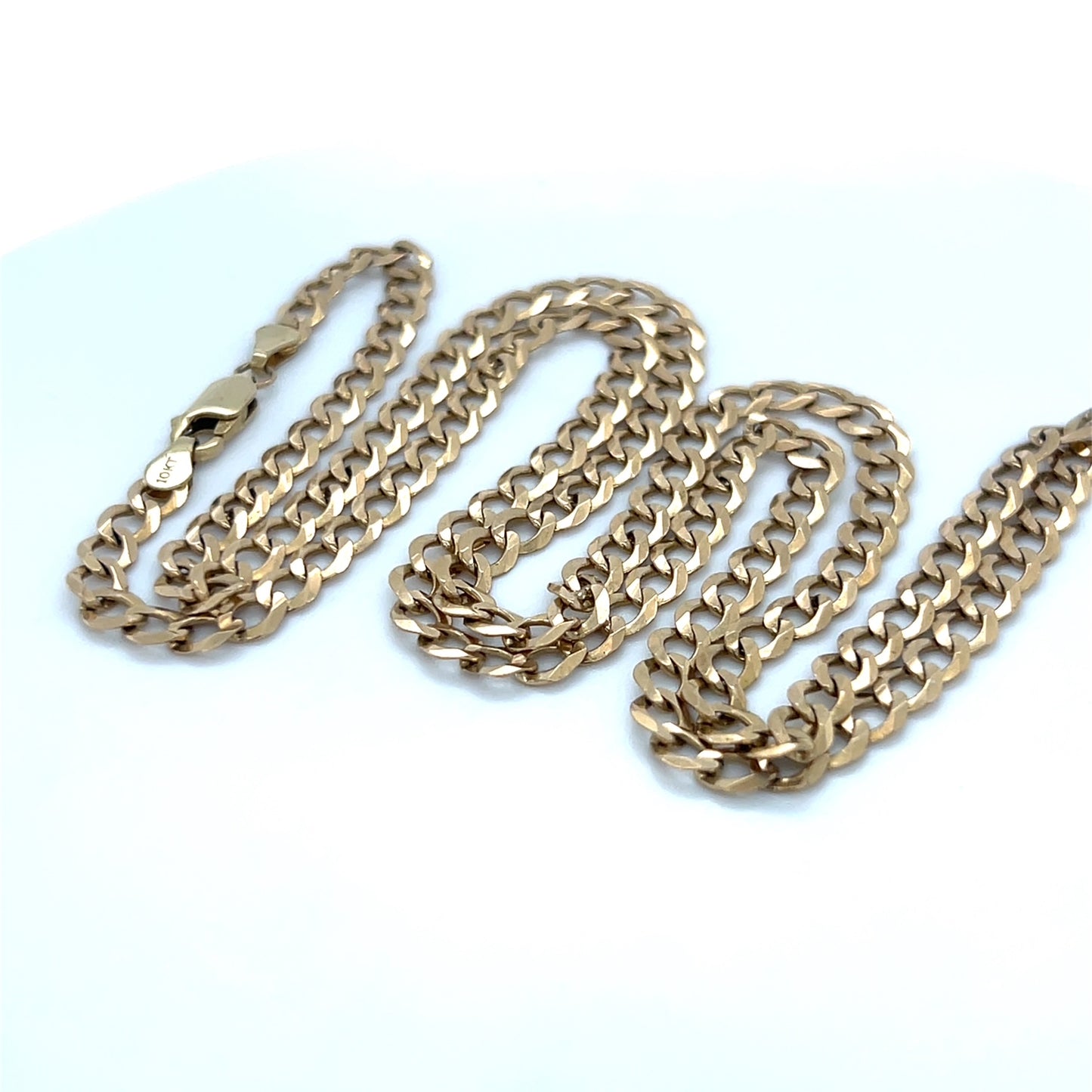 10K Yellow Gold 26" Curb Chain; 14.1g