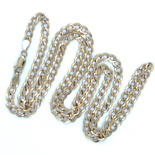 10K Yellow Gold 26" Curb Chain; 14.1g