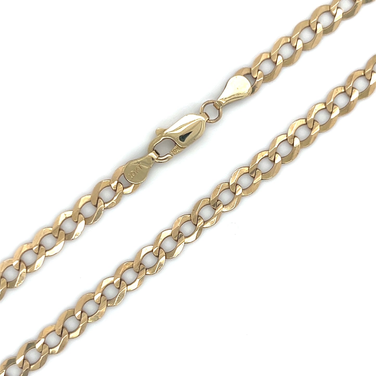 10K Yellow Gold 26" Curb Chain; 14.1g