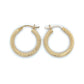 14K Yellow Gold Hoop Earrings; 1.2DWT