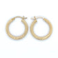 14K Yellow Gold Hoop Earrings; 1.2DWT