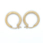 14K Yellow Gold Hoop Earrings; 1.2DWT