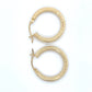14K Yellow Gold Hoop Earrings; 1.2DWT