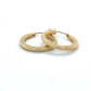 14K Yellow Gold Hoop Earrings; 1.2DWT