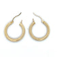 14K Yellow Gold Hoop Earrings; 1.2DWT
