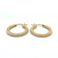 14K Yellow Gold Hoop Earrings; 1.2DWT