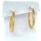 14K Yellow Gold Hoop Earrings; 1.2DWT