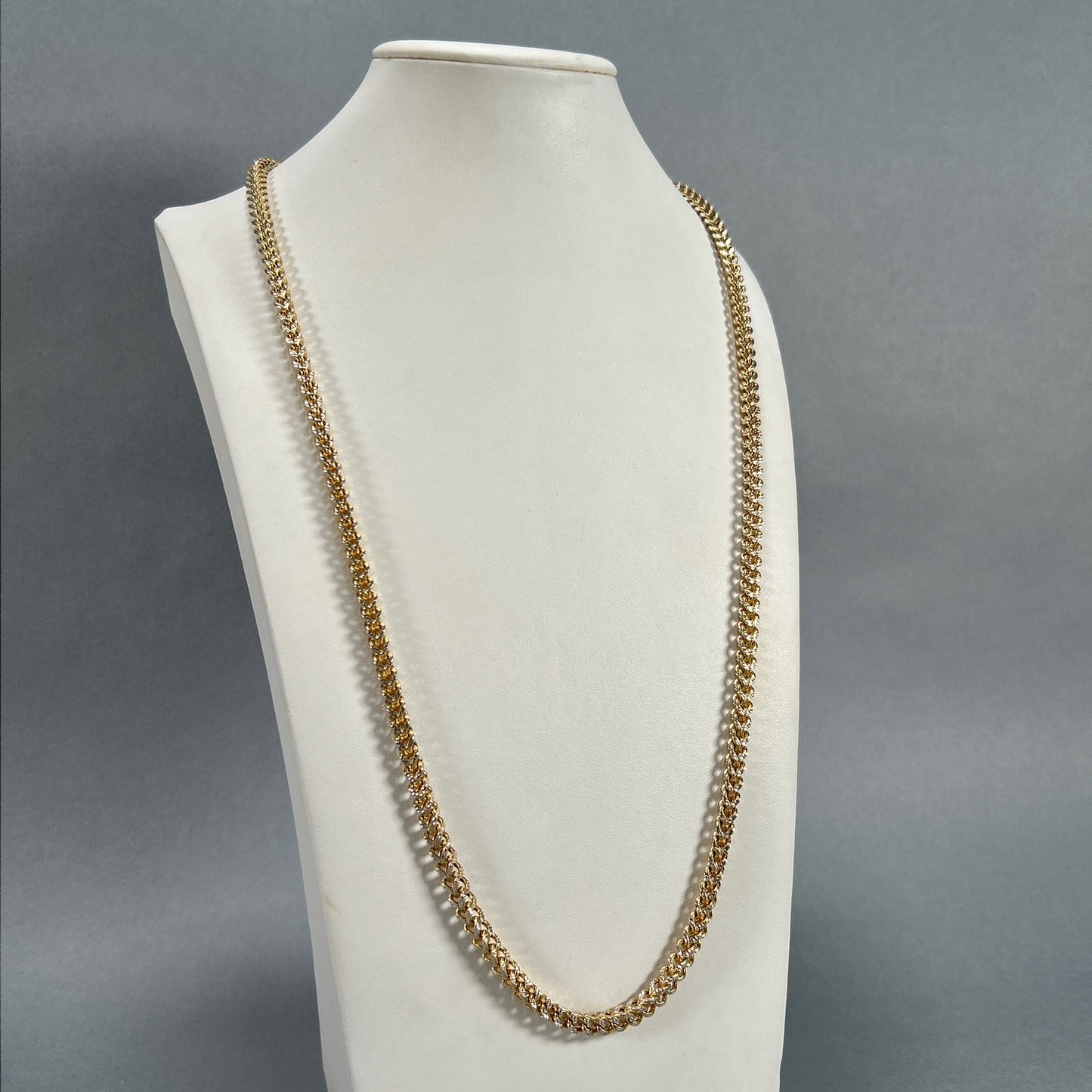 10K Two-Tone Gold 26" Chain; 46.2g