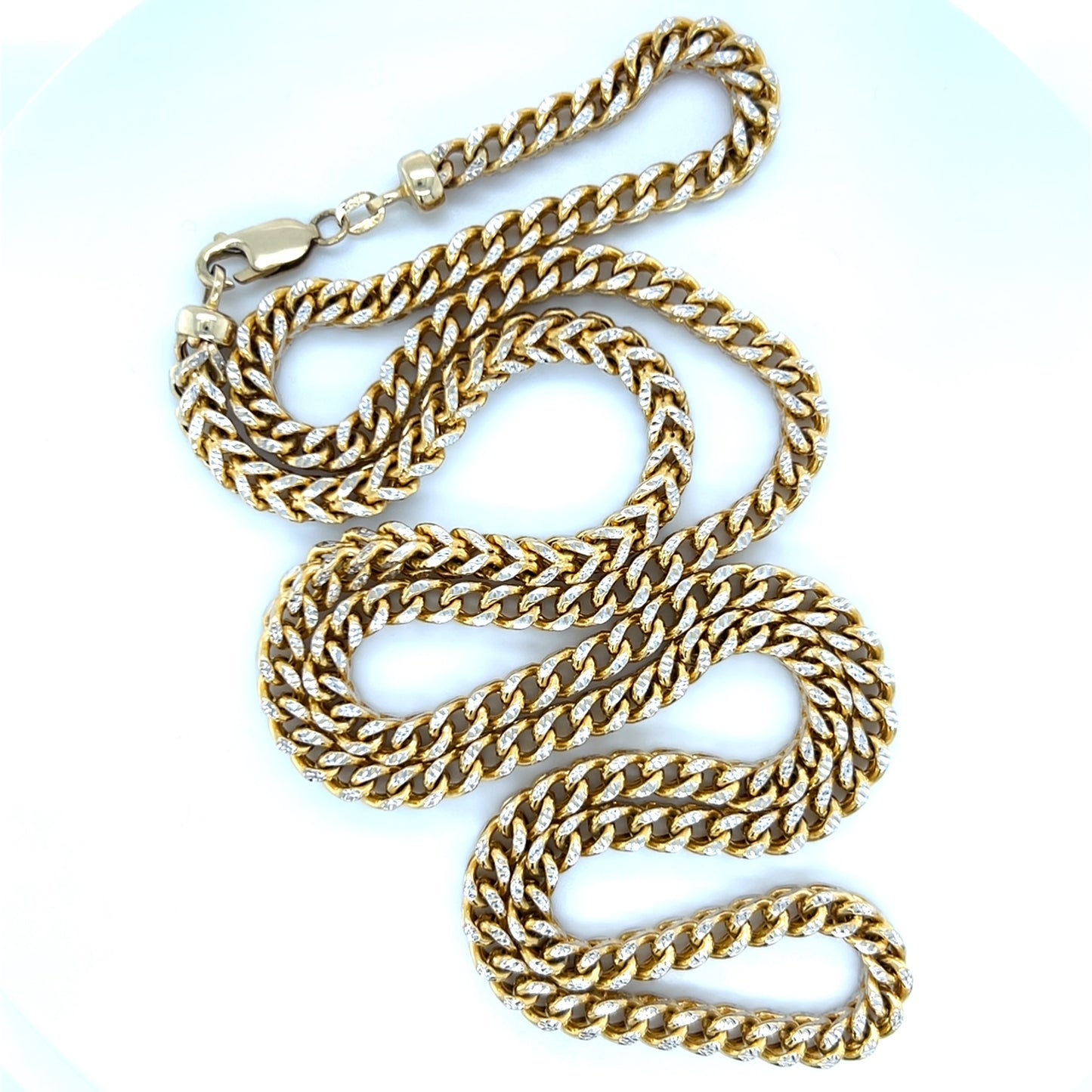 10K Two-Tone Gold 26" Chain; 46.2g