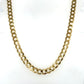 10K Yellow Gold 22" Curb Chain; 16.8g