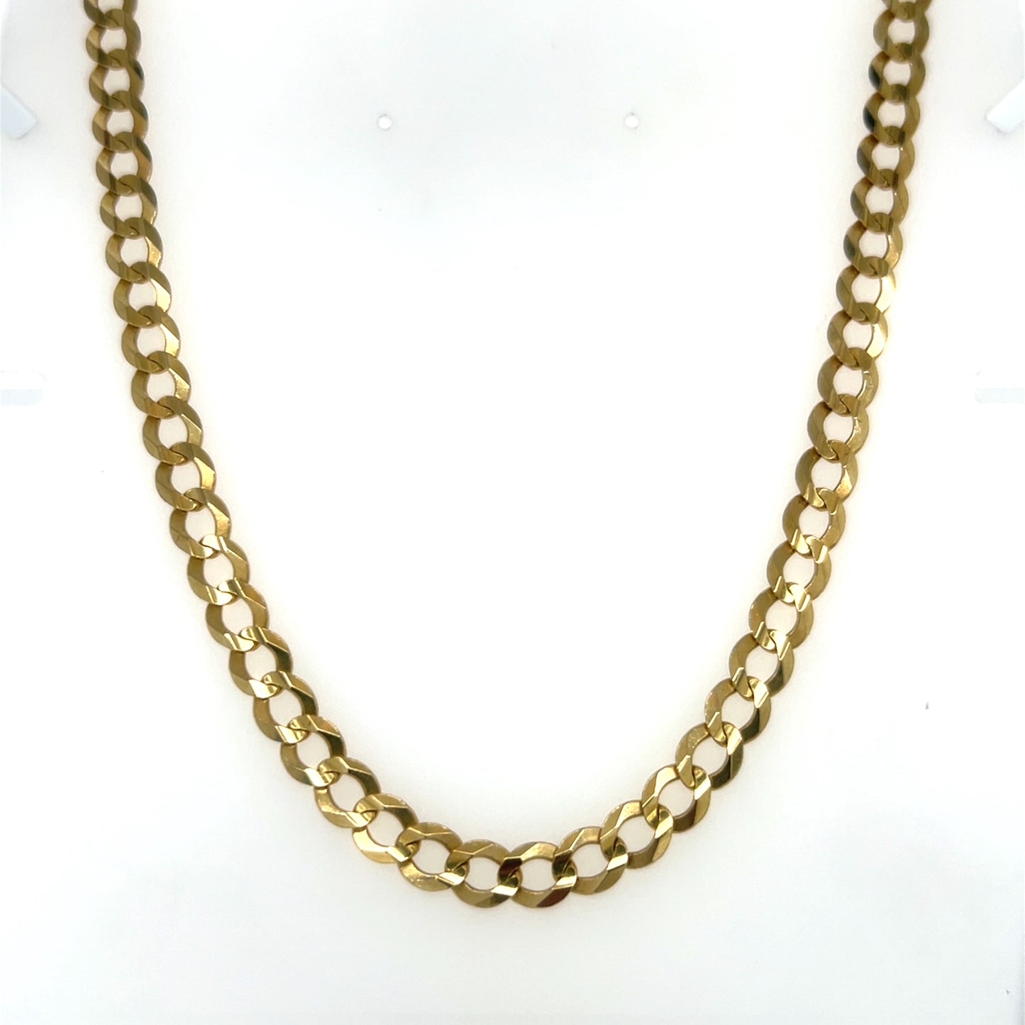10K Yellow Gold 22" Curb Chain; 16.8g