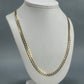 10K Yellow Gold 22" Curb Chain; 16.8g