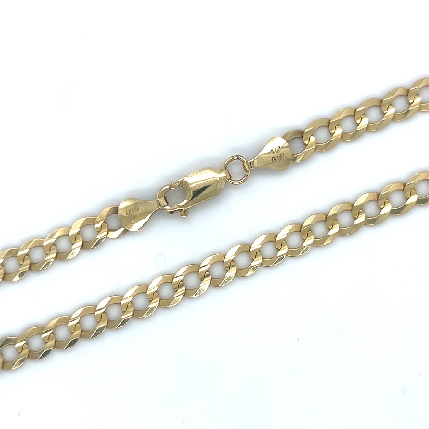 10K Yellow Gold 22" Curb Chain; 16.8g