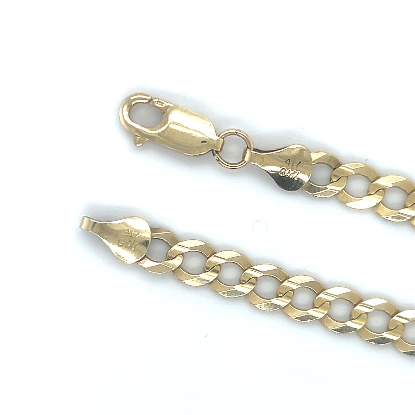 10K Yellow Gold 22" Curb Chain; 16.8g