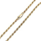 14K Yellow Gold 20” Rope Chain; 9.1DWT