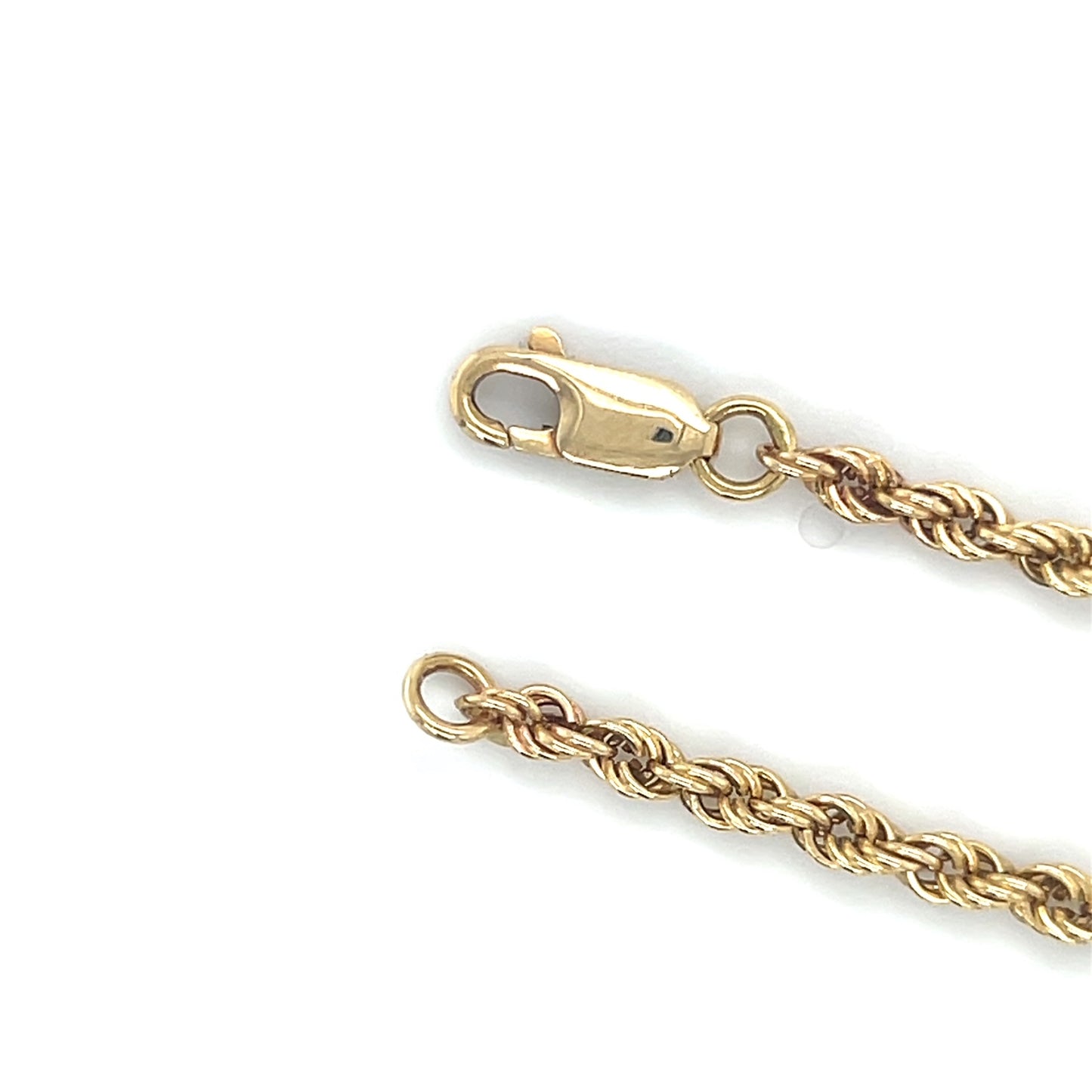 14K Yellow Gold 20” Rope Chain; 9.1DWT
