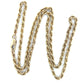 14K Yellow Gold 20” Rope Chain; 9.1DWT