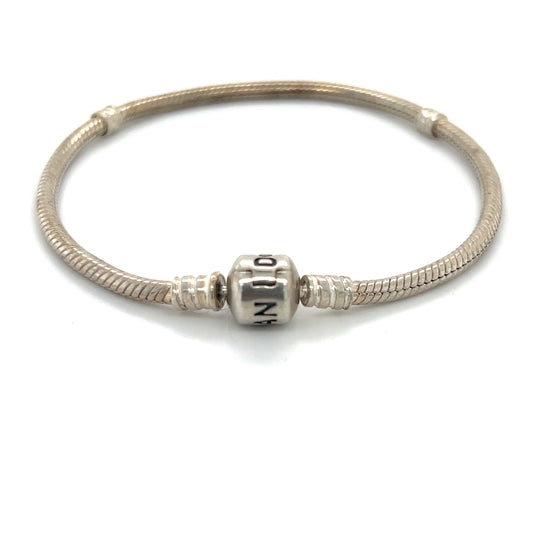 Authentic Pandora 7.5" 925 Sterling Silver Bracelet; 14.9g