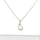925 Sterling Silver Tiffany & Co. 16" Perreti Open Teardrop Necklace