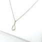 925 Sterling Silver Tiffany & Co. 16" Perreti Open Teardrop Necklace