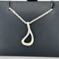 925 Sterling Silver Tiffany & Co. 16" Perreti Open Teardrop Necklace