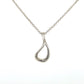 925 Sterling Silver Tiffany & Co. 16" Perreti Open Teardrop Necklace