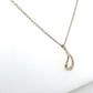 925 Sterling Silver Tiffany & Co. 16" Perreti Open Teardrop Necklace