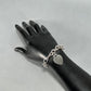 925 Sterling Silver Tiffany & Co. 7.25" Blank Engravable Heart Tag Charm Bracelet
