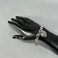 925 Sterling Silver Tiffany & Co. 7.25" Blank Engravable Heart Tag Charm Bracelet