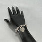 925 Sterling Silver Return To Tiffany & Co. 7.25" Enamel Heart Bracelet