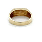 10K Two-Tone Gold Diamond Gentleman's Ring; 3.9g; Size 10