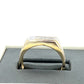 10K Two-Tone Gold Diamond Gentleman's Ring; 3.9g; Size 10