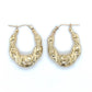 10K Yellow Gold Hoop Earrings; 2.1DWT