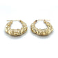 10K Yellow Gold Hoop Earrings; 2.1DWT