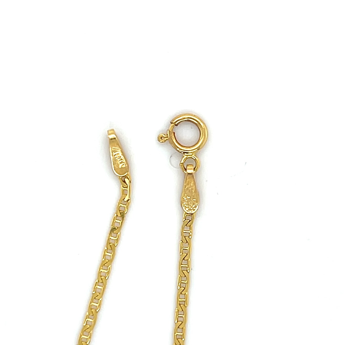 14K Yellow Gold 9" Anklet; 1.2g